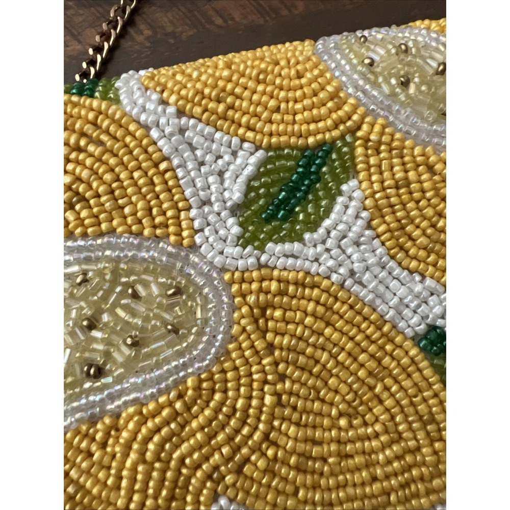 Beaded Lemon Clutch Bag Viral - Picture 4 of 11